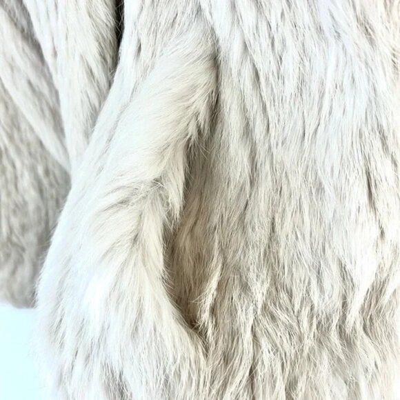 June Putty Rabbit Fur Open-Front Vest - Picture 5 of 7